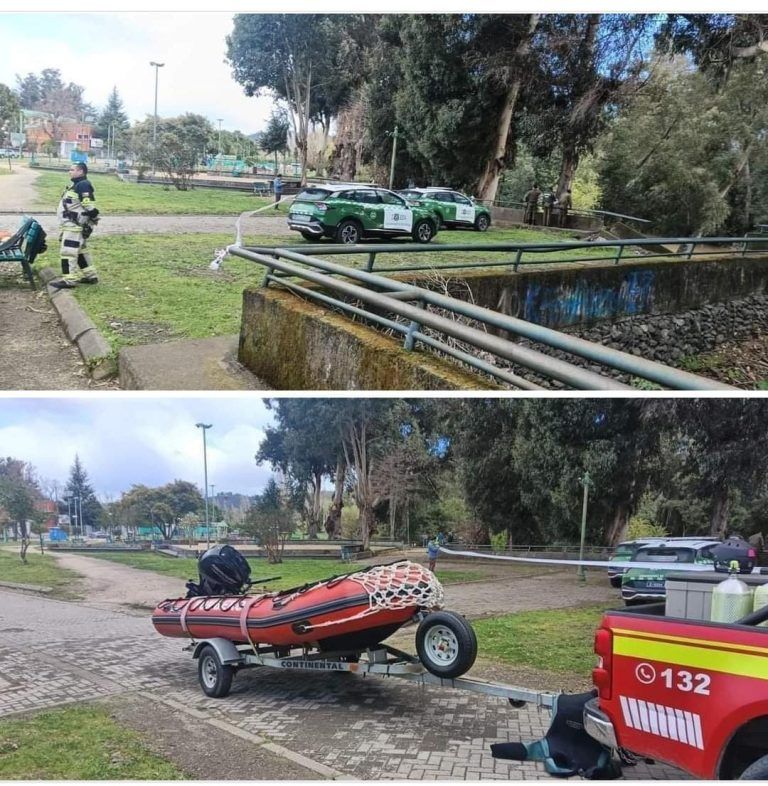 Cuerpo sin vida es hallado en el río Rehue, Angol: investigan las causas del fallecimiento.