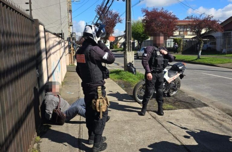 «Motopatrulleros de Temuco detienen a miembro de banda criminal que es investigada por Carabineros»