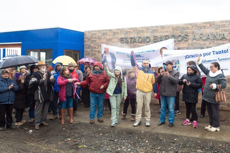 Inauguración cierre perimetral y boletería estadio Barros Arana