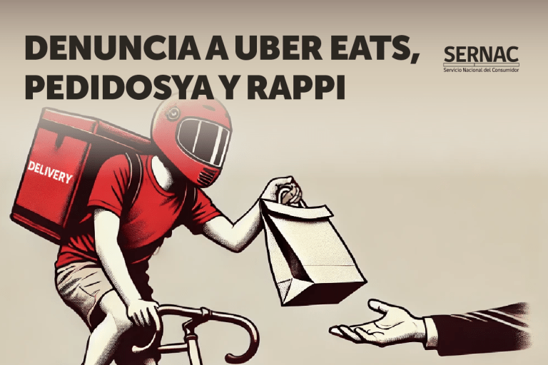 PROPINAS: SERNAC denunciará ante la justicia a aplicaciones UBER EATS, PEDIDOSYA y RAPPI por infracciones a la ley del consumidor
