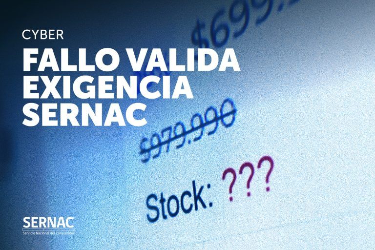 Fallo valida exigencia de SERNAC ante CYBERDAY: es incumplimiento legal el no informar stock de productos en sitio web
