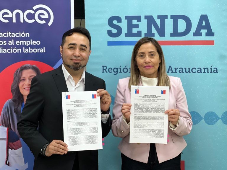 SENDA Araucanía y SENCE firman convenio de colaboración