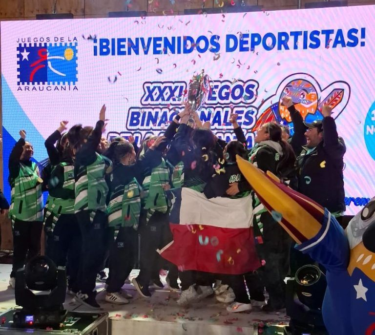 Histórico, la Araucanía se coronó como la mejor región chilena, en los juegos binacionales de la Araucanía
