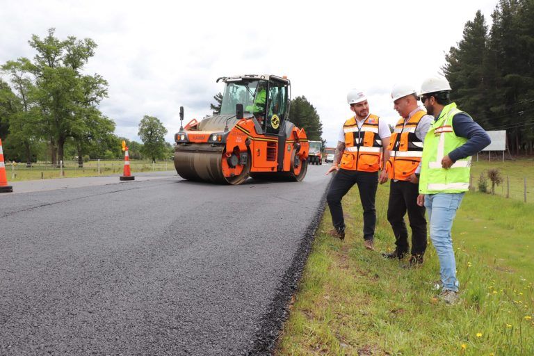 MOP finaliza obras de recapado asfáltico de ruta Freire – Villarrica antes de fin de año