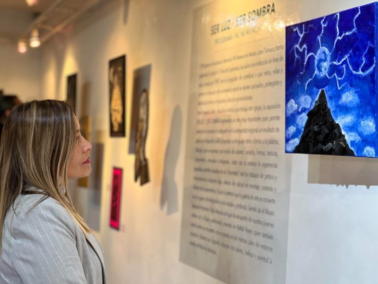 Jóvenes de Centro de Tratamiento de La Araucanía inauguran exposición de arte