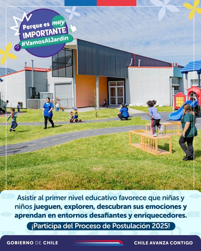 Porque es muy importante, ¡Vamos al Jardín! «Últimos días: JUNJI invita a postular a salas cuna y jardines infantiles»