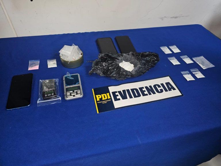 Detienen a sujeto por microtráfico de drogas en Lautaro: incautan cocaína y vehículo utilizado en el delito