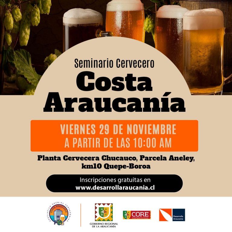 Seminario cervecero busca impulsar y fortalecer la industria en la región de la Araucanía