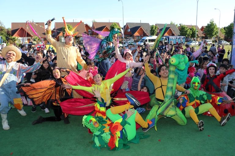 Temuco vivió jornadas de música y teatro en el gran carnaval del jardín