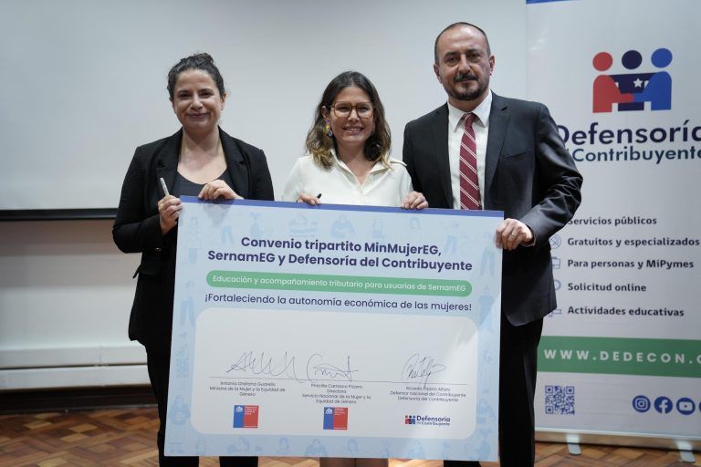 Participantes del sernameg recibirán acompañamiento y educación tributaria gratuita de la defensoría del contribuyente