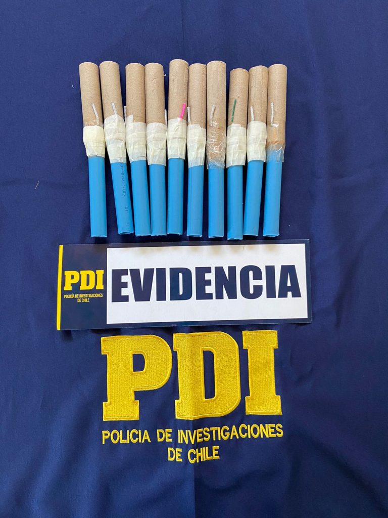 Menor de edad es detenido en Angol por la PDI portando elementos pirotécnicos artesanales