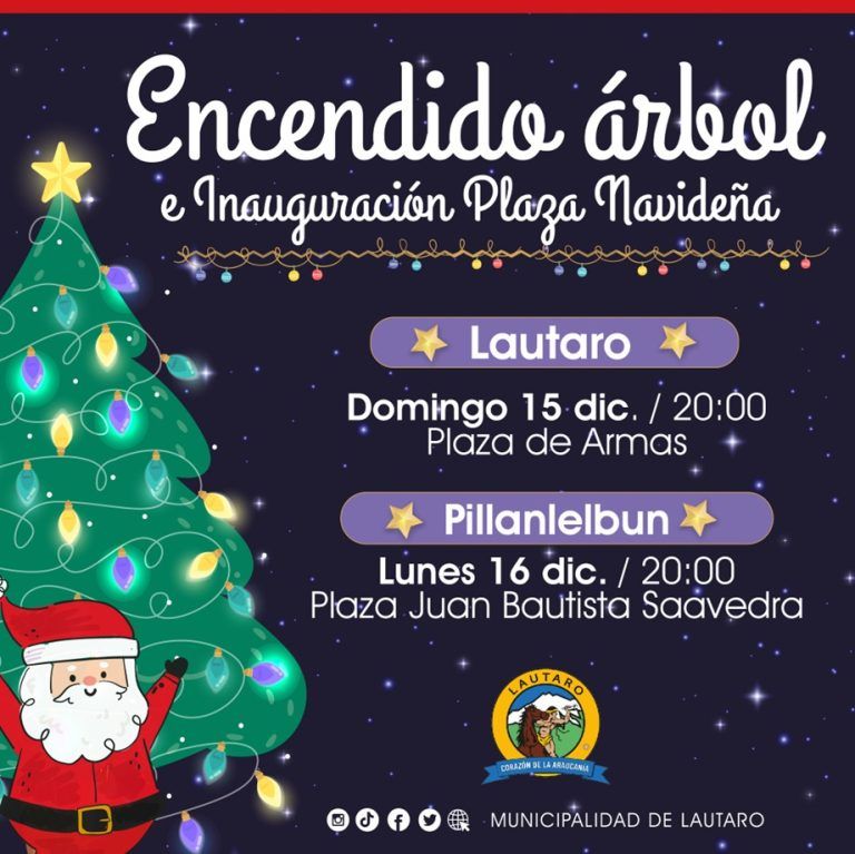 Lautaro prepara masiva inauguración de su Plaza Navideña