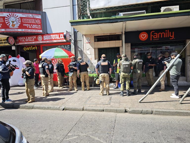 Municipalidad de Temuco participó en fiscalización contra el comercio ilegal en Temuco