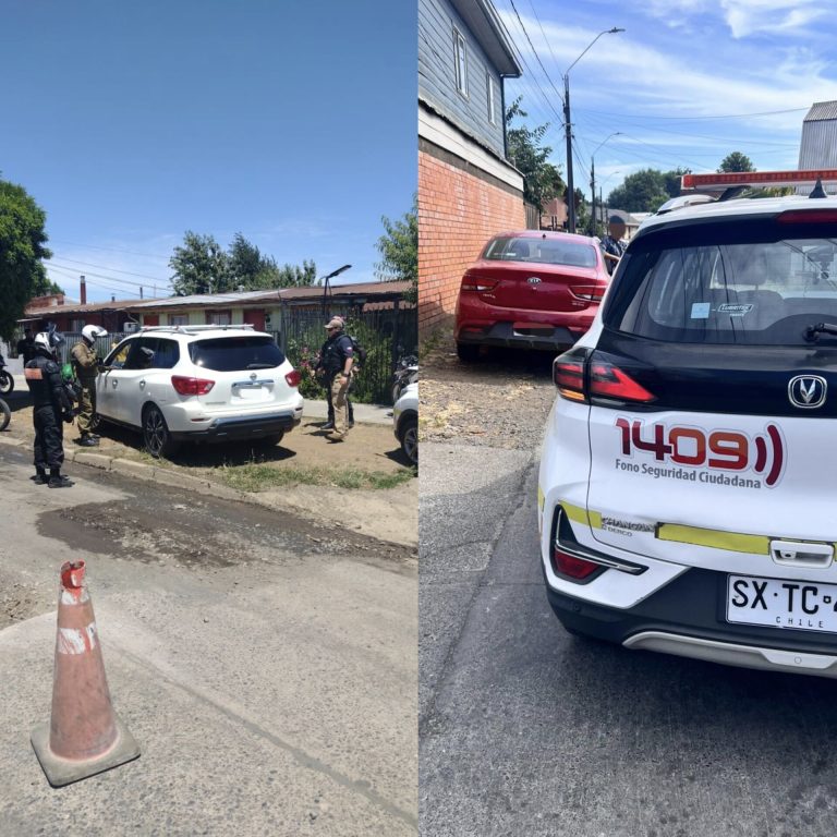 Patrullaje municipal permite en tres horas ubicar dos vehículos con encargo vigente en Temuco