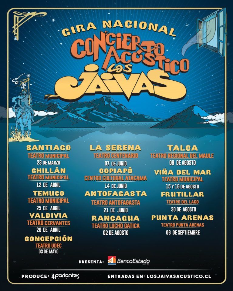 Los Jaivas recorren Chile con un repertorio poco explorado en su próxima gira “Concierto Acústico”