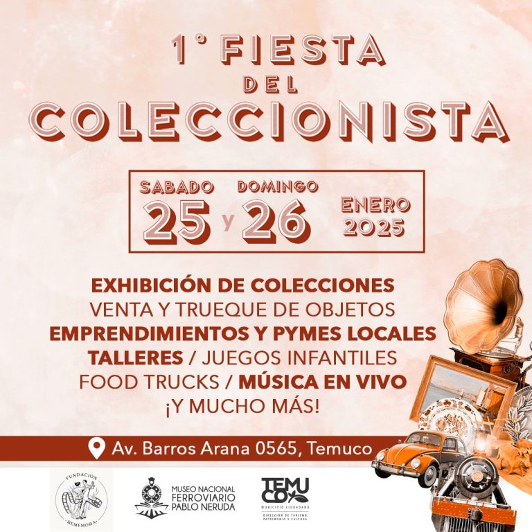 Temuco se prepara para recibir la Primera Fiesta del Coleccionista