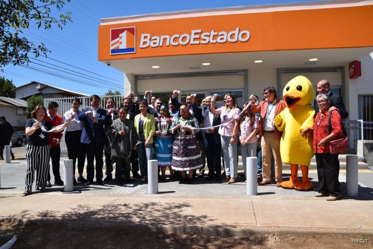Inauguraciones de sucursales de BancoEstado en Ercilla y Perquenco aumentan cobertura en La Araucanía