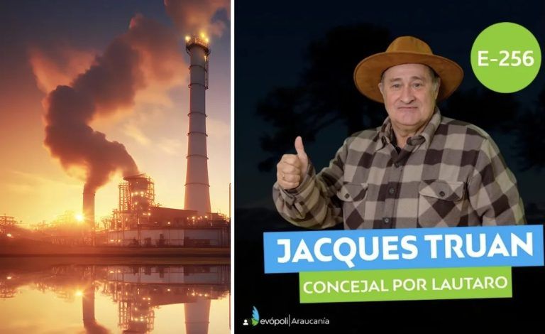 Excandidato de derecha sale a defender planta para quemar basura en Lautaro