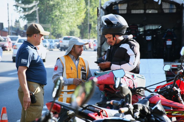 Municipalidad sacó de circulación casi una decena de motos en nuevo operativo en la zona norte de Temuco