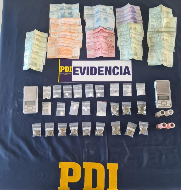 Operativo en Collipulli de la PDI desarticula punto de venta de drogas con modalidad “delivery”