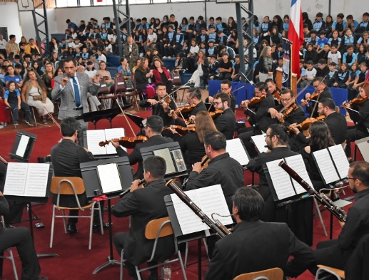 La Orquesta Filarmónica de Temuco Inicia su Ciclo de Conciertos Educacionales 2025 en la Escuela Llaima