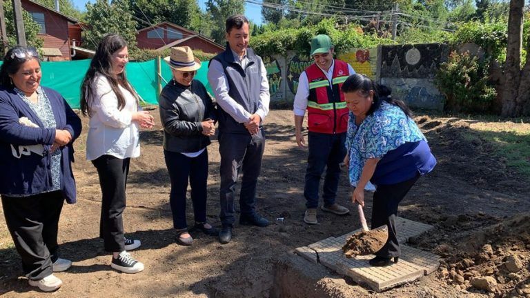 Programa Quiero Mi Barrio mejora dos espacios públicos en barrio Cordillera de Pucón