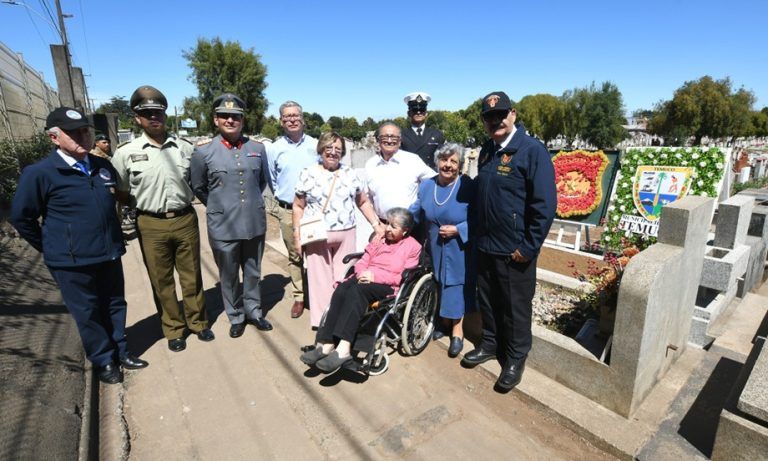 Familiares y autoridades rinden homenaje al último veterano chileno de la Guerra del Pacífico sepultado en Temuco
