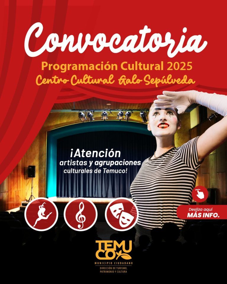 Centro Cultural Galo Sepúlveda lanza convocatoria 2025 para artistas y agrupaciones culturales