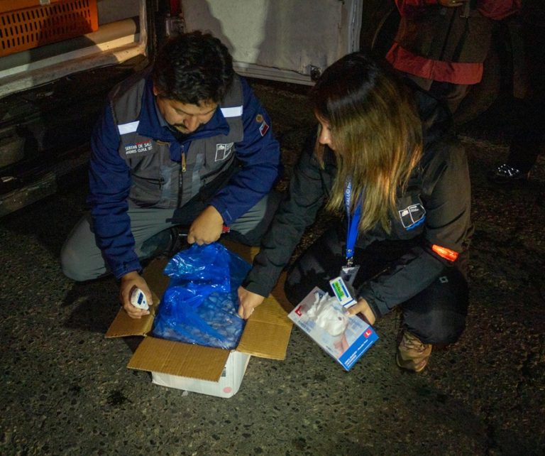 Cerca de 2 mil 500 kilos de mariscos congelados han sido decomisados en barrera sanitaria de Quepe