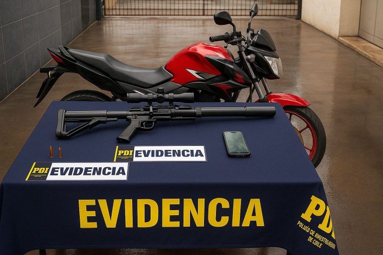 PDI Angol detuvo a un sujeto por los delitos de robo de vehículo motorizado e infracción a la ley de armas