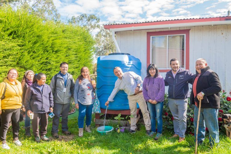 18 Familias de Filulafquen ya cuentan con colectores de Aguas Lluvias