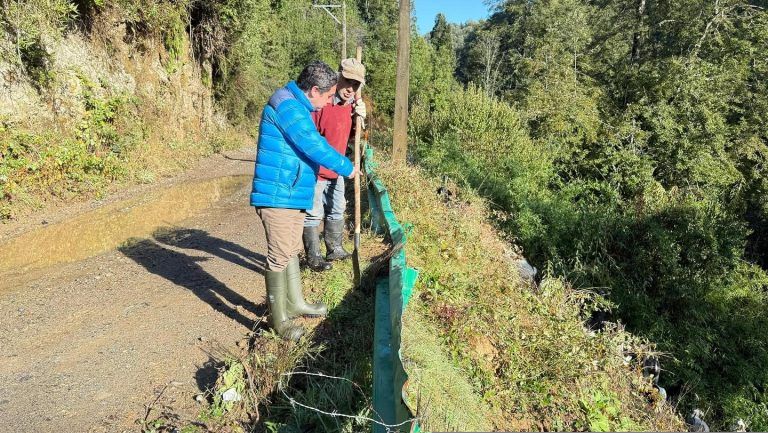 Emergencia en la comuna de Cunco tras sistema frontal