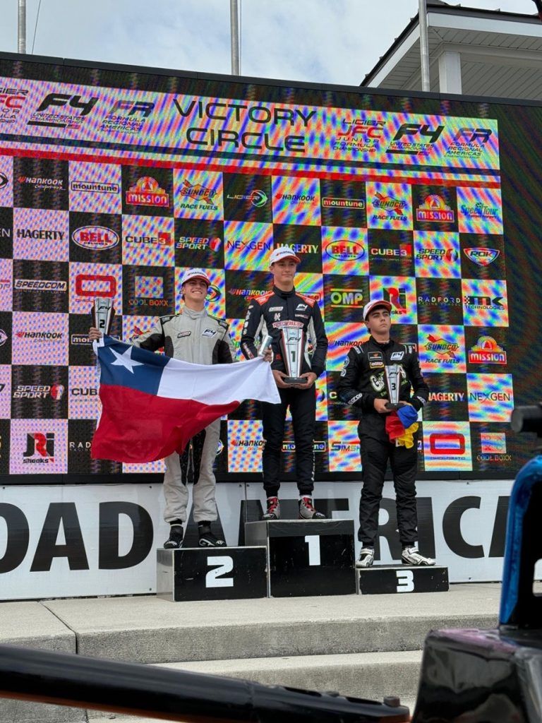 Clemente Huerta Logra Un Dramático 2° Lugar en la Carrera 1 Del Campeonato De F4 De Estados Unidos