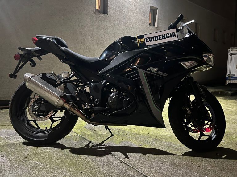 Hallazgo de motocicleta robada en operativo policial de la PDI en la Región de La Araucanía