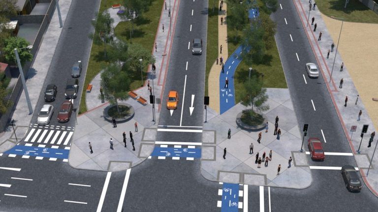 Avance del 72% presentan obras de Mejoramiento de Avenida Pablo Neruda en Temuco