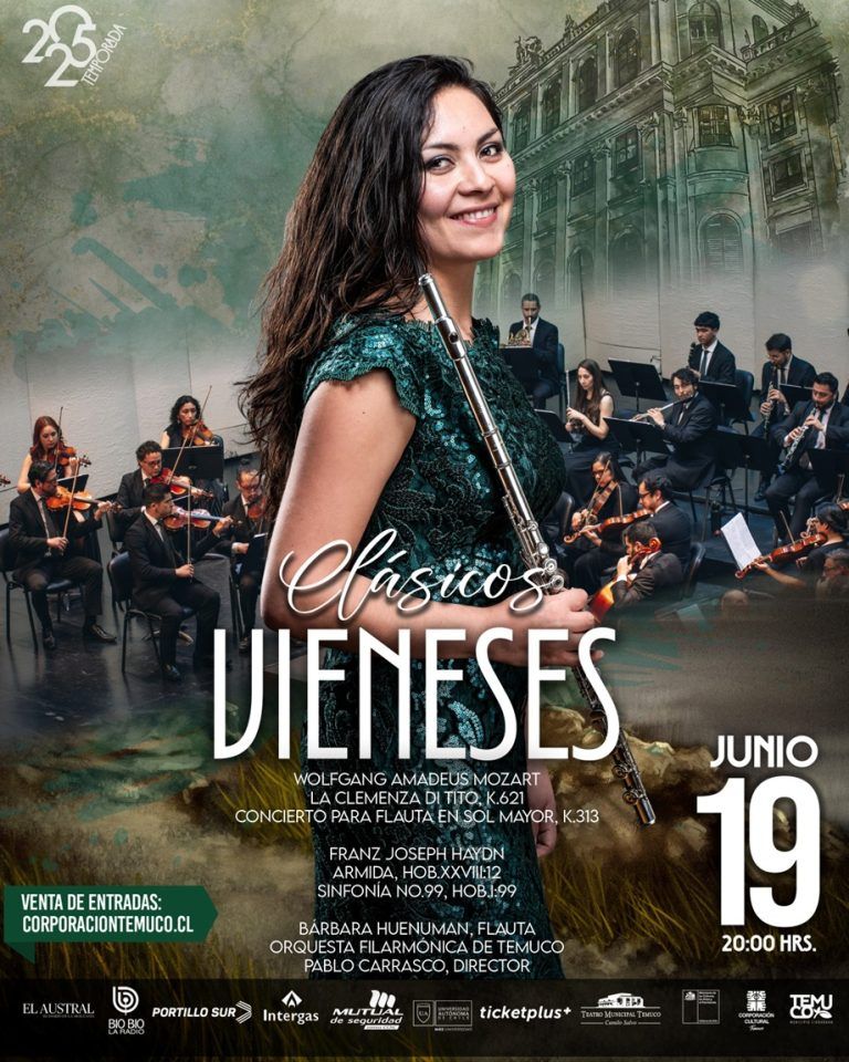 CLÁSICOS VIENESES: LA FILARMÓNICA DE TEMUCO RINDE HOMENAJE A MOZART Y HAYDN