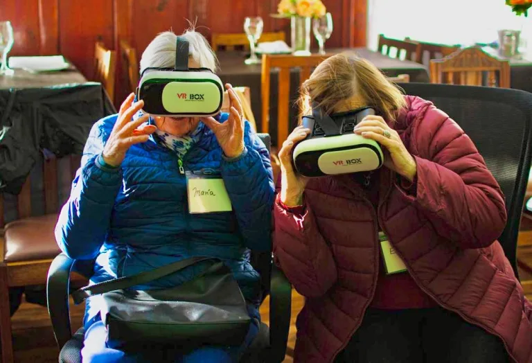 Viajes en realidad virtual para adultos mayores en Gorbea