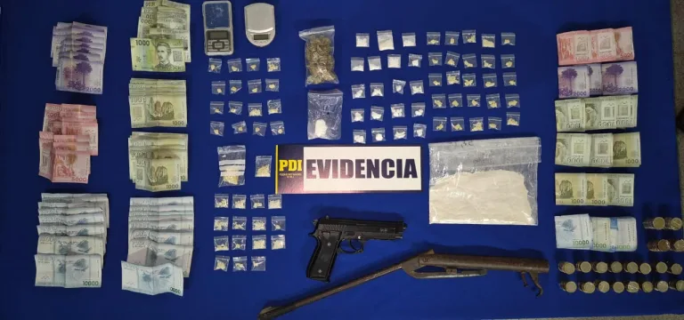 En Lautaro: PDI detiene a clan familiar dedicado al microtráfico de drogas en Población Ultra Cautín