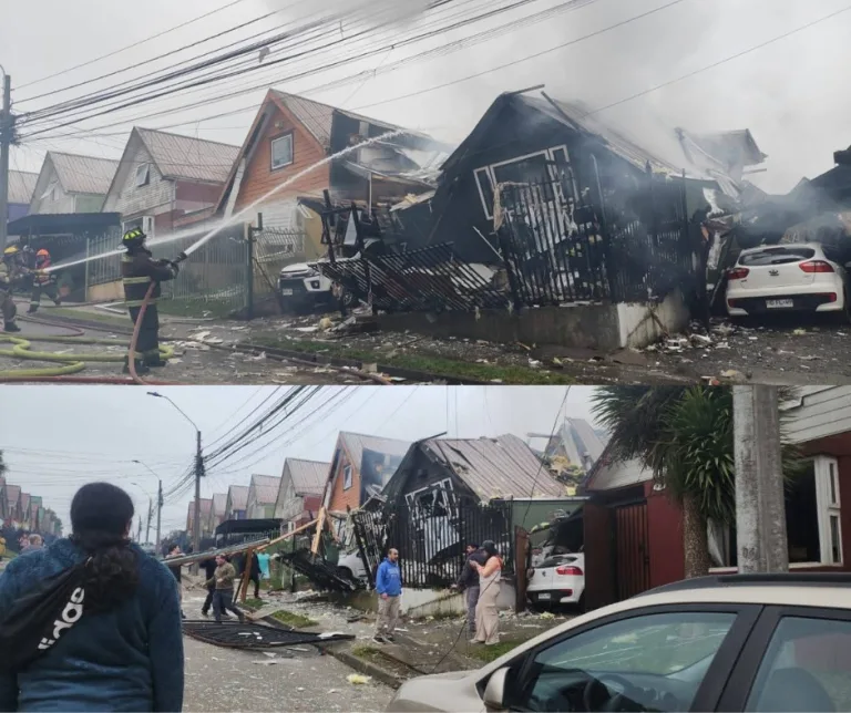 Explosión por fuga de gas en Temuco deja una adulta mayor fallecida