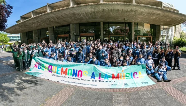 Concierto educacional “Acerquémonos a la Música” convocó a más de 300 estudiantes de La Araucanía en el Teatro Municipal de Temuco