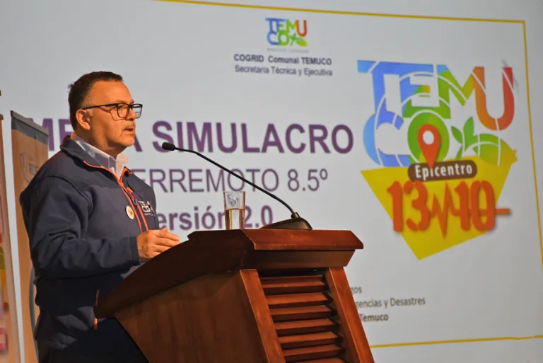 Temuco lanza versión 2.0 del Simulacro de Megaterremoto de 8.5° sumando al sector privado: se movilizarán más de 200 mil personas