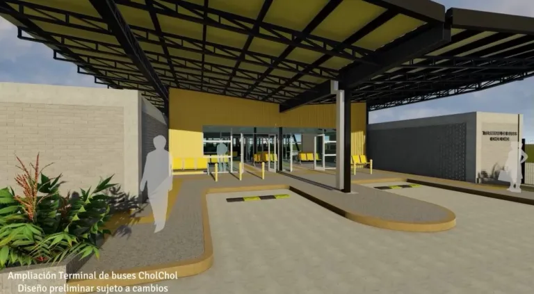 Municipio impulsa proyecto para mejorar y ampliar terminal de buses de Cholchol