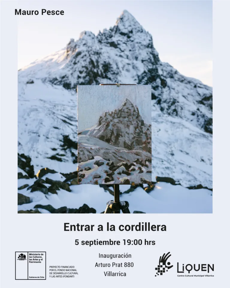 Inauguración de la exposición Entrar a la cordillera del artista Mauro Pesce