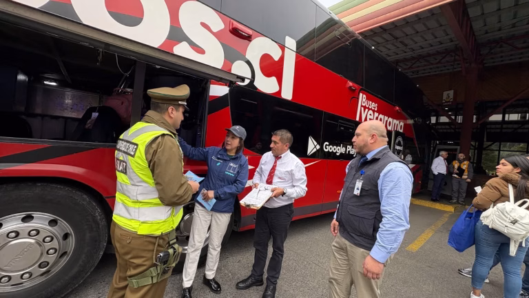 Refuerzan fiscalización en terminales y carreteras de la Araucanía por fiestas patrias