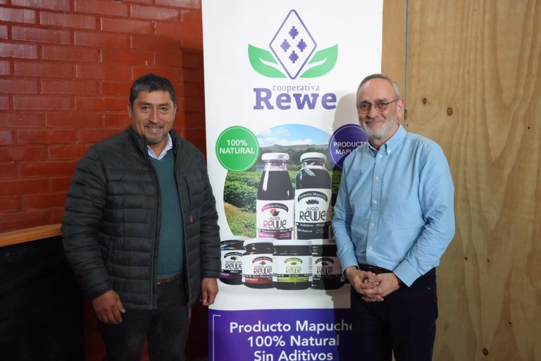 Gobernador René Saffirio visita Cooperativa Rewe y destaca modelo productivo con identidad mapuche