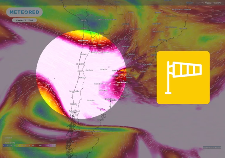 Vientos de hasta 80 km/h: pronóstico de corriente en chorro deja a 5 regiones de Chile bajo aviso meteorológico