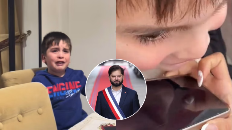 Niño que lloró tras enterarse del fin del mandato de Gabriel Boric es invitado al Palacio de La Moneda