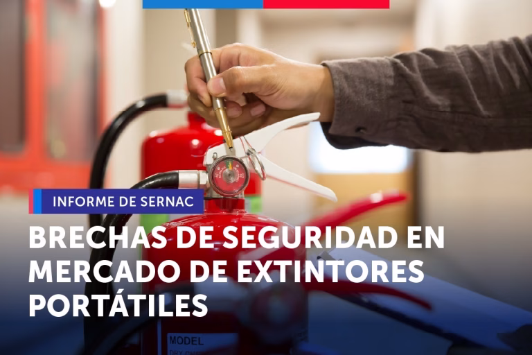 Ante aumento de incendios, informe de SERNAC advierte brechas y recomendaciones para el mercado de extintores portátiles
