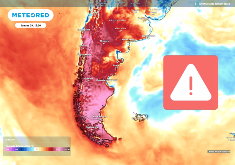 Este jueves será el día más caluroso, luego llega una baja segregada con chubascos y tormentas al centro y sur de Chile