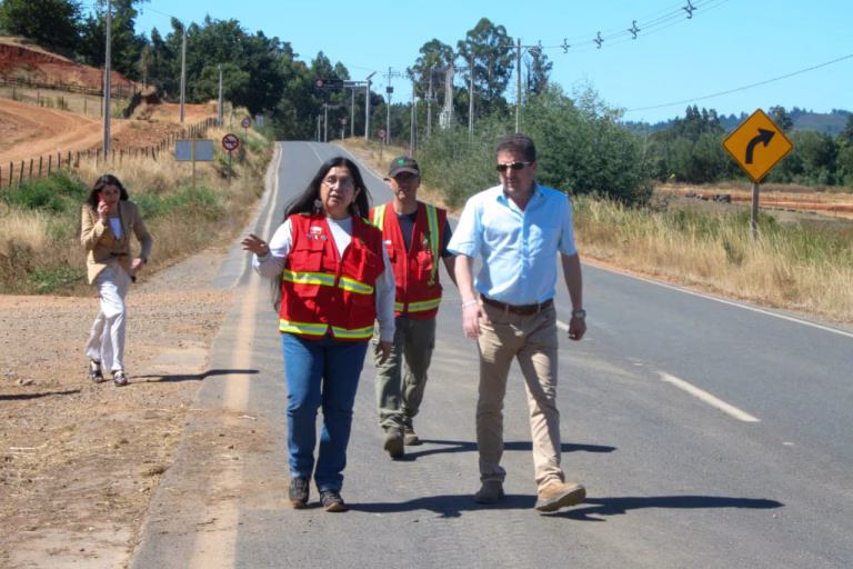 Brigadistas refuerzan cortafuegos en Lumaco para prevenir incendios forestales en ruta a Capitán Pastene